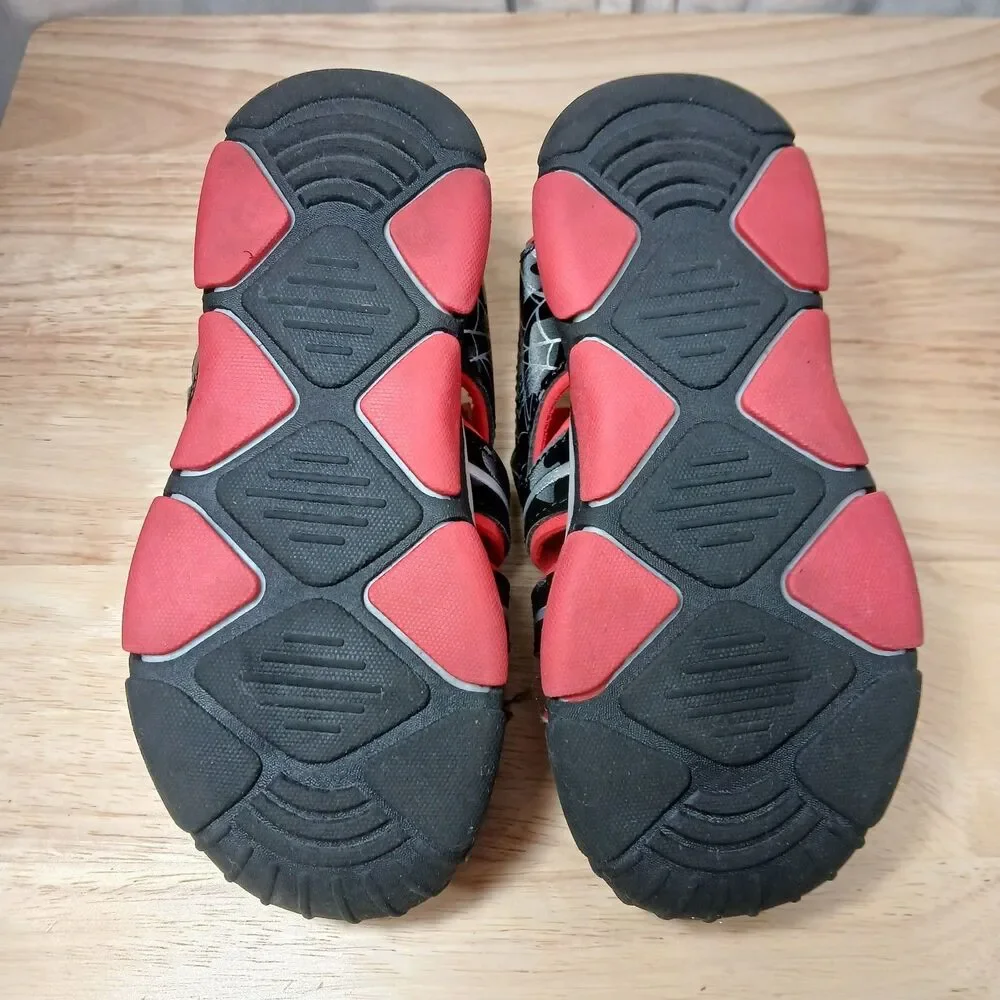 Marvel Spiderman Fisherman Sandals Boy Toddlers Size 10